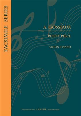 Albert Gossiaux: Petite Pièce: Violon et Accomp.