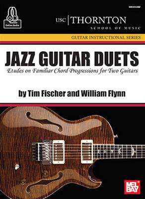 Tim Fischer: Jazz Guitar Duets (Usc) Book With Online Audio: Solo pour Guitare