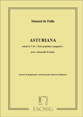 Manuel de Falla: Asturiana: Violoncelle et Accomp.