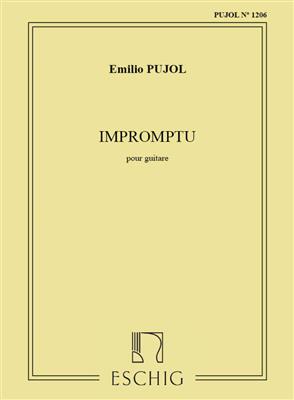 Emilio Pujol: Impromptu (Pujol 1206) Guitare: Solo pour Guitare