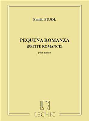 Emilio Pujol: Pequena Romaza (Pujol 1222): Solo pour Guitare