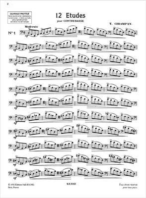 12 Etudes Contrebasse