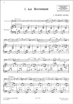 J. Fromont-Delune: Delune La Berceuse Vlc-Piano: Violoncelle et Accomp.