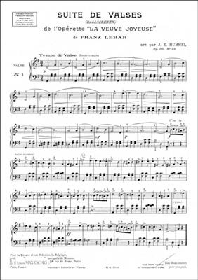 Franz Lehár: Suite De Valses Piano: Solo de Piano