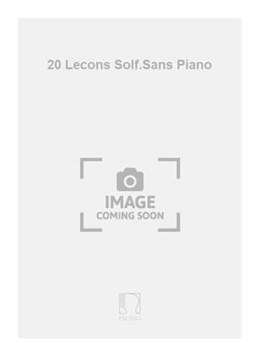 20 Lecons Solf.Sans Piano