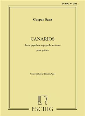 Gaspar Sanz: Canarios: Solo pour Guitare