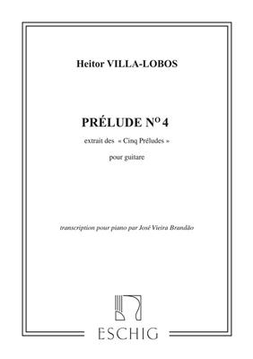 Heitor Villa-Lobos: Prelude N. 4: Solo de Piano
