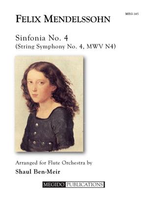 Felix Mendelssohn: Sinfonia No. 4 for Flute Orchestra: (Arr. Shaul Ben-Meir): Flûtes Traversières (Ensemble)