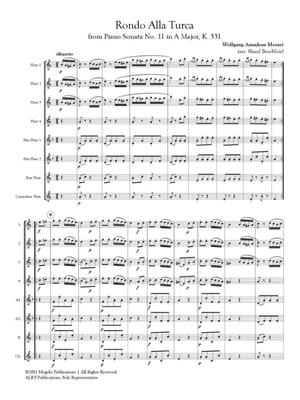 Wolfgang Amadeus Mozart: Rondo Alla Turca for Flute Orchestra: (Arr. Shaul Ben-Meir): Flûtes Traversières (Ensemble)