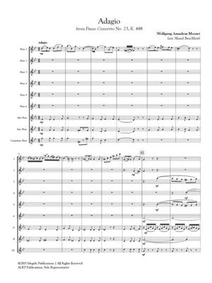 Wolfgang Amadeus Mozart: Adagio from Piano Concerto No. 23, K. 488: (Arr. Shaul Ben-Meir): Flûtes Traversières (Ensemble)