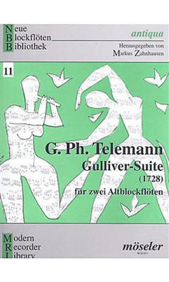 Georg Philipp Telemann: Gulliver Suite for 2 Alto Recorders: (Arr. Markus Zahnhausen): Flûte à Bec Ténor
