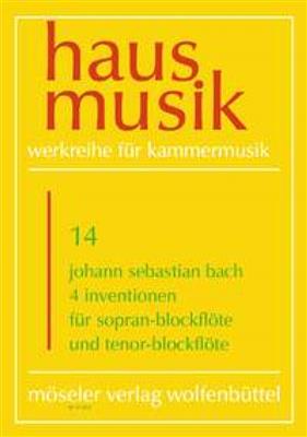 Johann Sebastian Bach: 4 Inventionen: Duo pour Flûtes à Bec