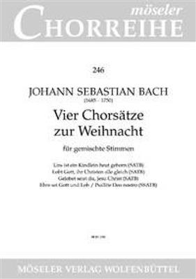 Johann Sebastian Bach: Vier Chorsätze zur Weihnacht: Chœur Mixte et Accomp.