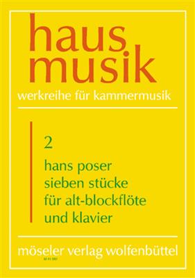 Hans Poser: Stucke(7): Flûte Traversière et Accomp.
