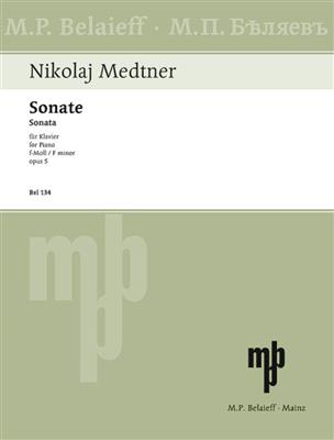 Nikolai Medtner: Sonate f-Moll op. 5: Solo de Piano