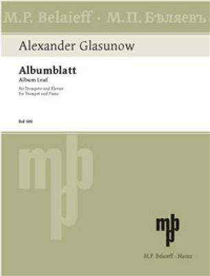 Alexander Glazunov: Albumblatt: (Arr. Michael Goldstein): Trompette et Accomp.