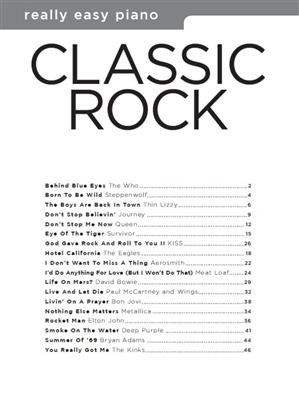 Really Easy Piano: Classic Rock: Piano Facile