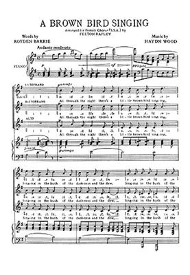Haydn Wood: Brown Bird Singing: (Arr. Felton Rapley): Voix Hautes et Accomp.
