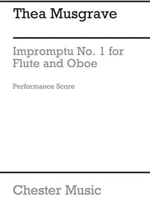 Thea Musgrave: Impromptu No.1 For Flute And Oboe: Duo pour Bois Mixte