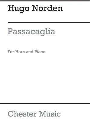 Hugo Norden: Passacaglia for Horn and Piano: Cor Français et Accomp.