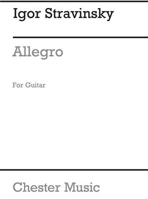 Igor Stravinsky: Allegro From Les Cinq Doigts for Guitar: Solo pour Guitare