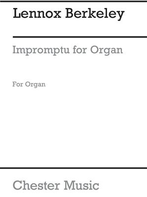 Lennox Berkeley: Impromptu For Organ: Orgue