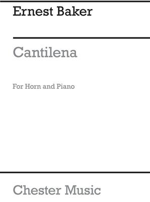 Ernest Baker: Cantilena For Horn And Piano: Cor Français et Accomp.