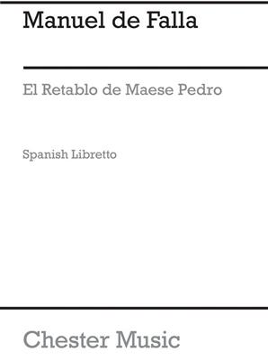Manuel de Falla: El Retablo De Maese Pedro (Spanish Edition): Chœur Mixte et Ensemble