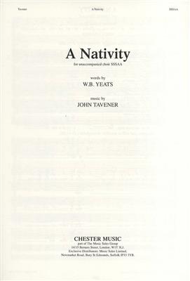 John Tavener: A Nativity: Voix Hautes et Accomp.