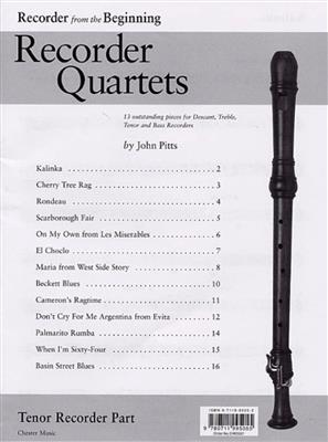 Recorder Quartets: Tenor Recorder Part: Flûte à Bec
