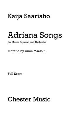 Kaija Saariaho: Adriana Songs (Full Score): Orchestre Symphonique