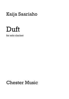 Kaija Saariaho: Duft for Solo Clarinet: Solo pour Clarinette