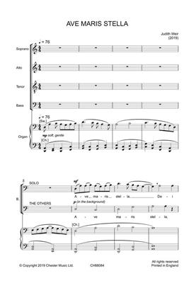 Judith Weir: Ave maris stella: Chœur Mixte et Piano/Orgue
