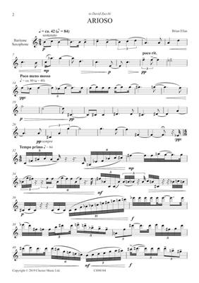 Brian Elias: Arioso: Saxophone
