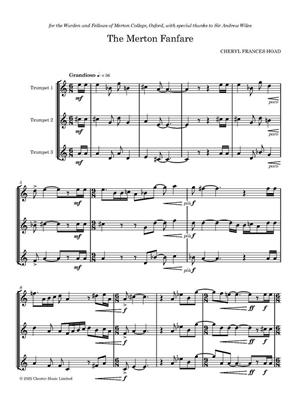 Cheryl Frances-Hoad: The Merton Fanfare: Trompette (Ensemble)