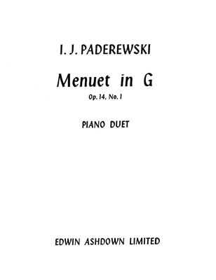 Ignacy Jan Paderewski: Minuet In G Op. 14 No. 1: Duo pour Pianos