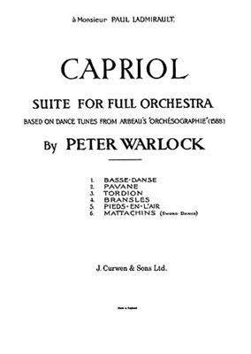 Peter Warlock: Capriol Suite: Orchestre Symphonique