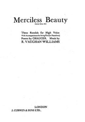 Ralph Vaughan Williams: Merciless Beauty: Ensemble de Chambre