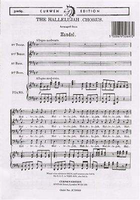 Georg Friedrich Händel: The Hallelujah Chorus: Voix Basses et Piano/Orgue