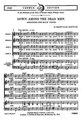 Down Among The Dead Men: (Arr. Granville Bantock): Voix Basses et Piano/Orgue