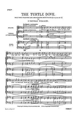 Ralph Vaughan Williams: The Turtle Dove: Voix Basses et Piano/Orgue