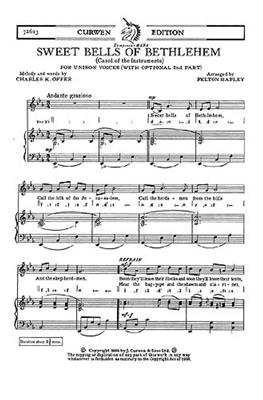 Felton Rapley: Sweet Bells Of Bethlehem: Chœur Mixte et Piano/Orgue