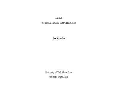 Jo Kondo: Jo-ka: Orchestre et Voix