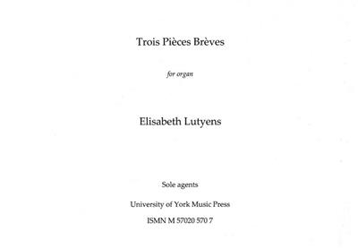 Trois Pieces Breves From Op.74: Orgue