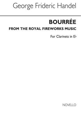 Georg Friedrich Händel: Bourree From The Fireworks Music (Clt In Eb): Solo pour Clarinette