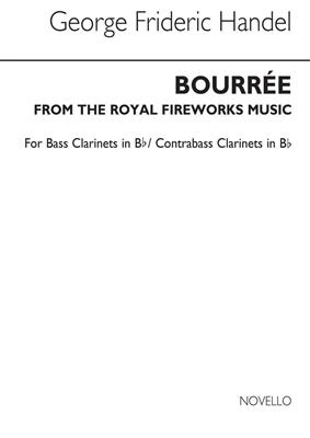 Georg Friedrich Händel: Bourree From The Fireworks Music (B Clt): Clarinette Basse