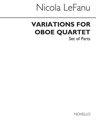 Nicola LeFanu: Variations For Oboe Quartet (Parts): Hautbois (Ensemble)