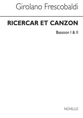 Girolamo Frescobaldi: Ricercar Et Canzon - Bassoon 1 And 2: Solo pour Basson