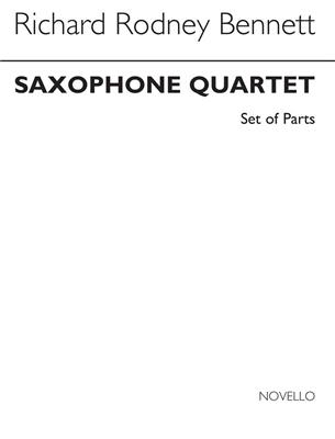 Richard Rodney Bennett: Saxophone Quartet (Parts): Saxophones (Ensemble)