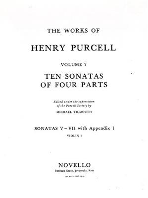 Henry Purcell: Ten Sonatas Of Four Parts For Violin 1: Solo pour Violons